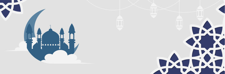 background design with an Islamic theme. Islamic banner for celebrating Islamic days