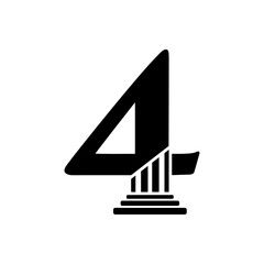 Number 4 Pillar Law Logo
