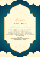 background design with an Islamic theme. Islamic banner for celebrating Islamic days