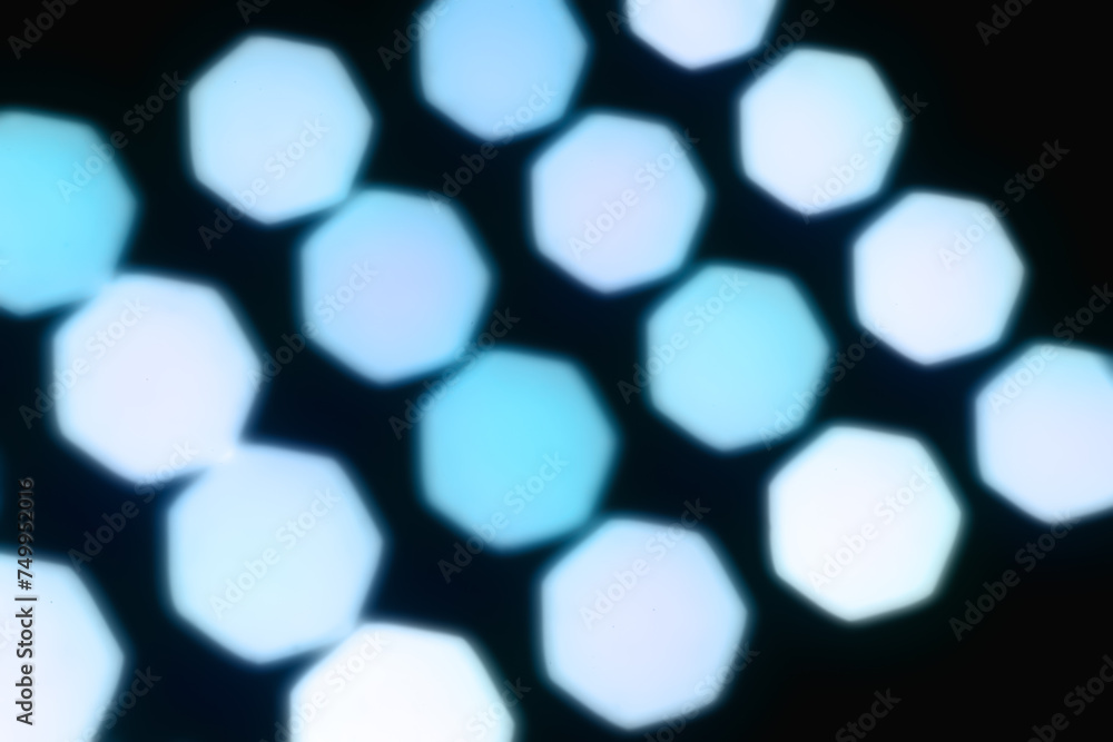 Aufkleber geometric bokeh. abstract background. blurred shiny texture. glare perspective. defocused image