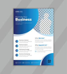 Creative business flyer design template