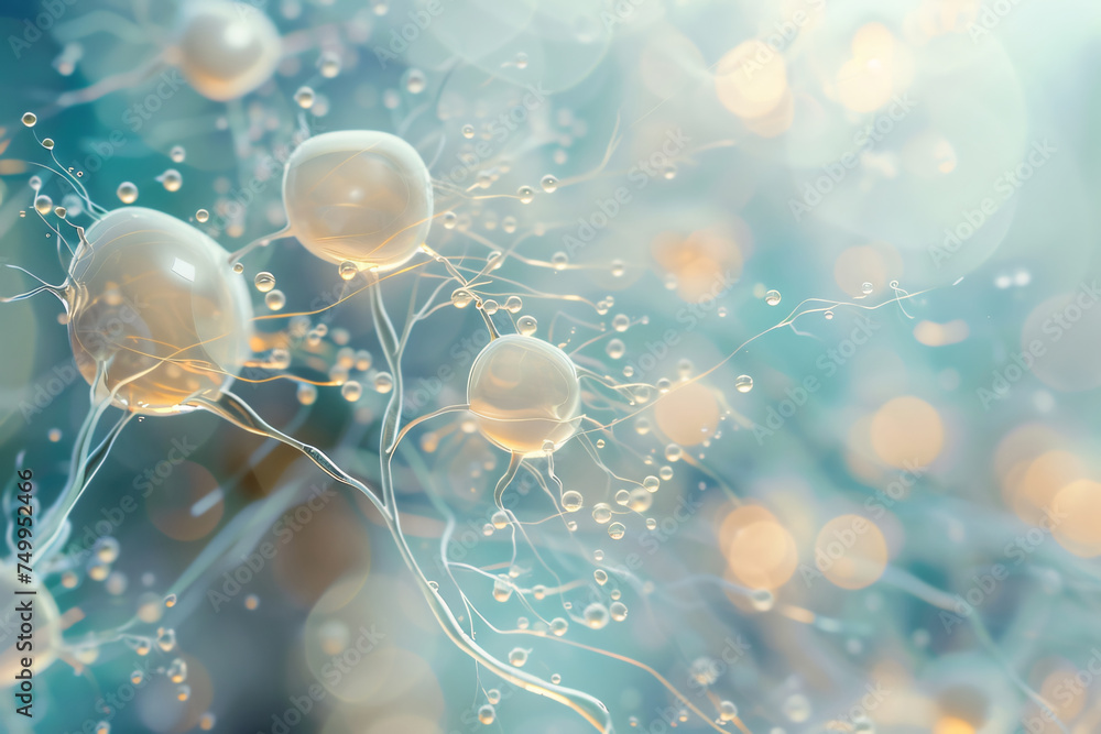 Wall mural abstract background and texture of science and medical backgrounds. generative ai