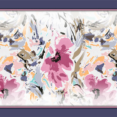 Obraz na płótnie Canvas digital scarf textile pattern