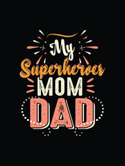 Hand drawn lettering design Happy family day