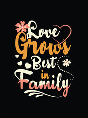 Hand drawn lettering design Happy family day