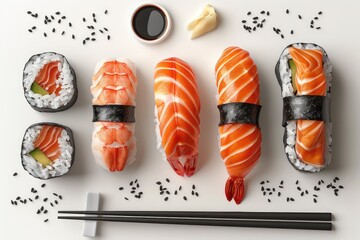sushi for the restaurant menu