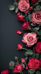 Rose flower black background wallpaper for phone