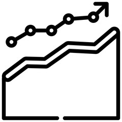 graph growth report presentation simple line
