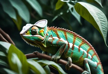 Obraz premium iguana on a tree