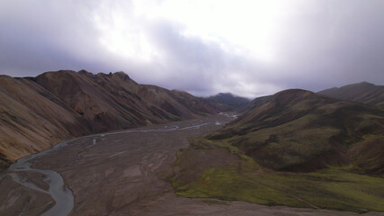 Landmannalaugar is a location in Iceland's Fjallabak Nature Reserve in the Highlands. It is on the edge of the Laugahraun lava field. This lava field was formed by an eruption in 1477.