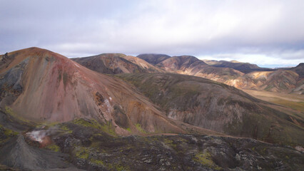 Landmannalaugar is a location in Iceland's Fjallabak Nature Reserve in the Highlands. It is on the edge of the Laugahraun lava field. This lava field was formed by an eruption in 1477.