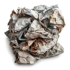 a bunch of waste of paper materials