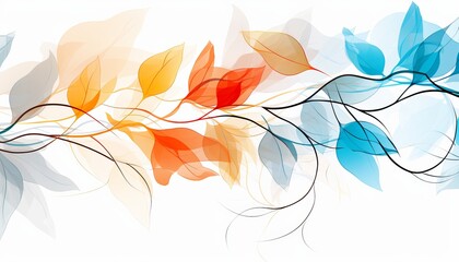 delicate modern abstract floral background with soft illumination