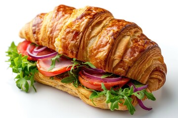 savoury croissant sandwich