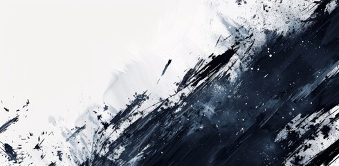 background.KS_black and white paint splatter background