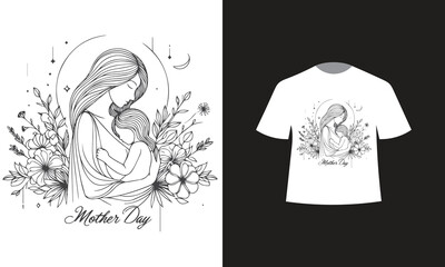 happy mothers day t-shirt design 2024