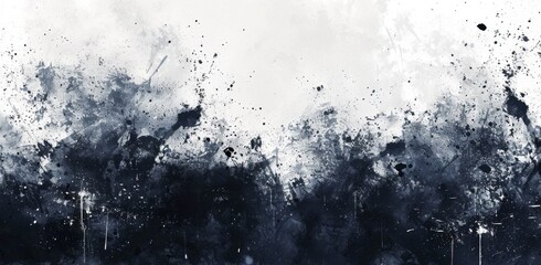 background.KS_black and white paint splatter background