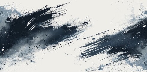 background.KS_black and white paint splatter background