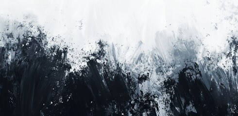 background.KS_black and white paint splatter background