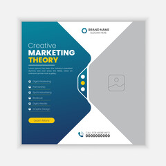 Corporate Business Social Media Post Design, Facebook, Instagram, Digital Marketing Agency Template Design