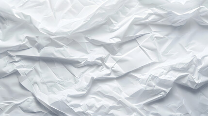 Obraz premium Crumpled White Watercolor Paper with Visible Texture for Artistic Background