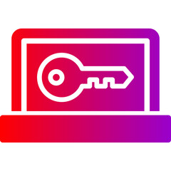 Key Vector Glyph Gradient Icons