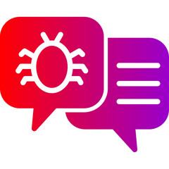 Malware Vector Glyph Gradient Icons