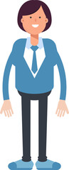 Businesswoman Character Standing
