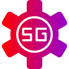 5G-44 Vector Glyph Gradient Icons