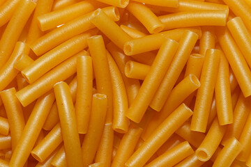 Texture of uncooked maccheroni pasta