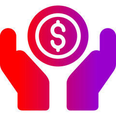 Reward Vector Glyph Gradient Icons