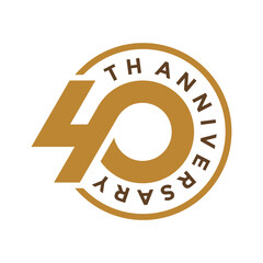 4o th anniversary logo