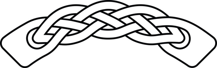 Curved Celtic Knot Pattern