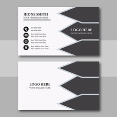 Corporate Business Card Layout, Double-sided creative business card vector design template. Business card for business and personal use,

