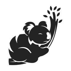 Koala logo template Isolated. Brand Identity. Icon Vector graphic
