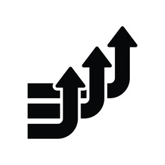 Three way direction arrows. Repeat icon isolated on background vector illustration.