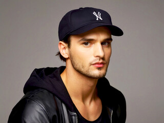 Handsome Boy wearing a cap image 