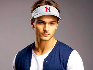 Handsome Boy wearing a cap image 