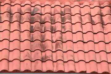 red roof tiles aged pattern texture
