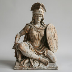statue of Athena goddess of wisdom handicrafts and warfare