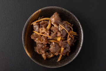 牛肉とゴボウのしぐれ煮