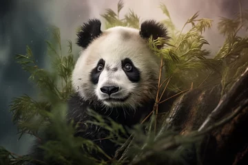 Fotobehang panda in natural habitat  © capuchino009