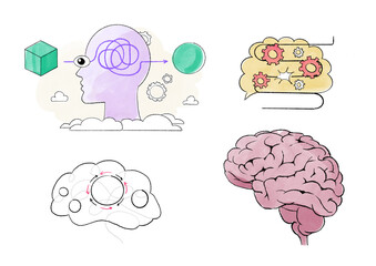 Illustration inner workings of the mind