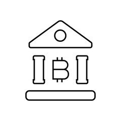 Bitcoin Bank Icon