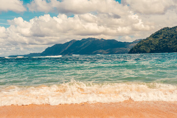 Caribbean beach in the paradise