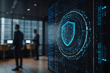 Cyber ​​security and data protection, internet network security, protect business and financial transaction data from cyber attack, user private data security encryption