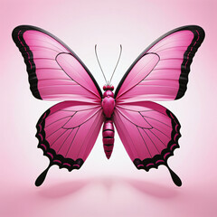 pink butterfly on pink background