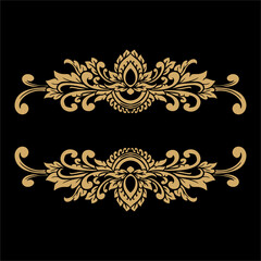 Vector classic vintage ornament frame