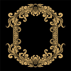 Vector classic vintage ornament frame