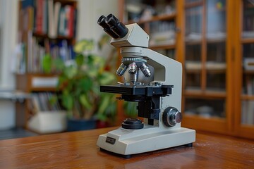 experiments and practical work with a microscope in the laboratory professional photography